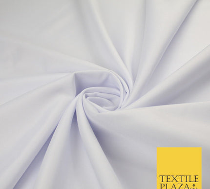 16 COLOURS - Plain Soft Smooth Crisp 100% Polyester Dress Fabric Suiting Craft
