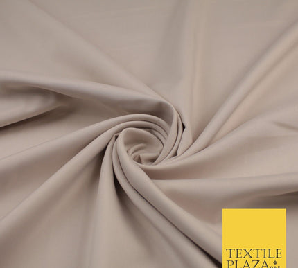 16 COLOURS - Plain Soft Smooth Crisp 100% Polyester Dress Fabric Suiting Craft