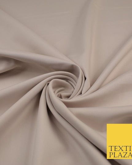 16 COLOURS - Plain Soft Smooth Crisp 100% Polyester Dress Fabric Suiting Craft