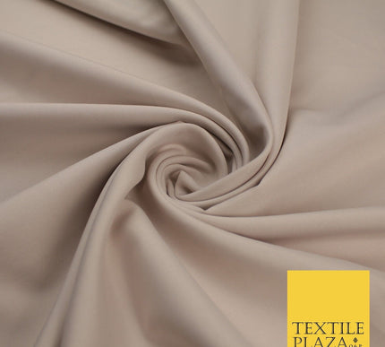 16 COLOURS - Plain Soft Smooth Crisp 100% Polyester Dress Fabric Suiting Craft