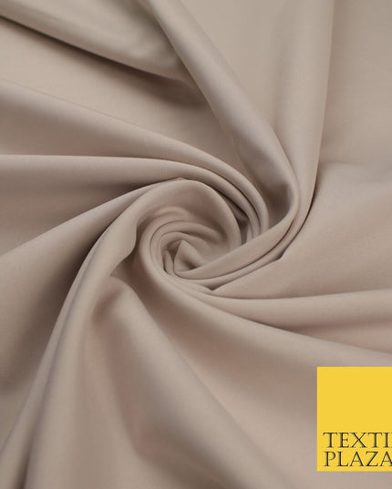 16 COLOURS - Plain Soft Smooth Crisp 100% Polyester Dress Fabric Suiting Craft