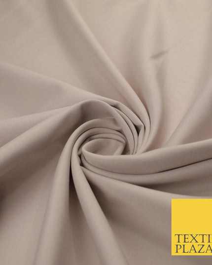 16 COLOURS - Plain Soft Smooth Crisp 100% Polyester Dress Fabric Suiting Craft