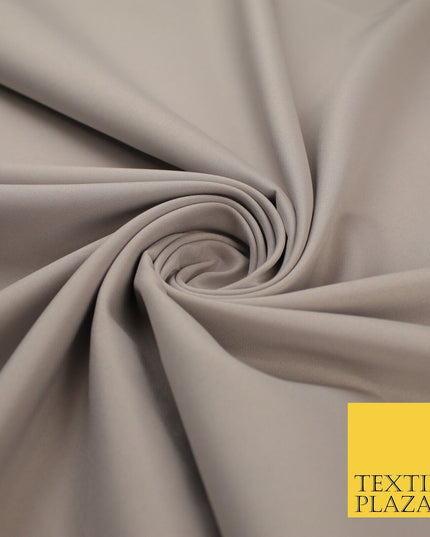 16 COLOURS - Plain Soft Smooth Crisp 100% Polyester Dress Fabric Suiting Craft
