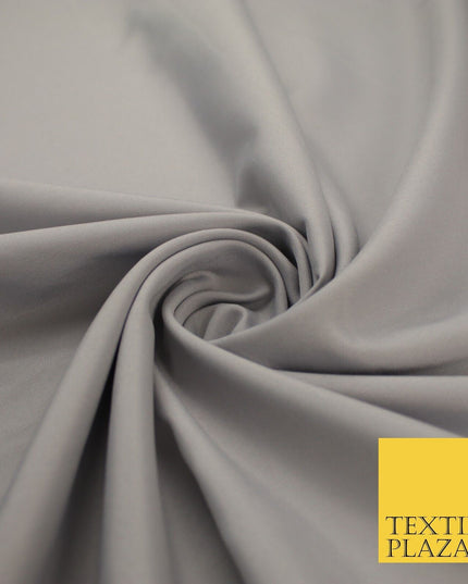 16 COLOURS - Plain Soft Smooth Crisp 100% Polyester Dress Fabric Suiting Craft