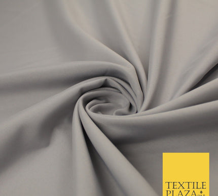 16 COLOURS - Plain Soft Smooth Crisp 100% Polyester Dress Fabric Suiting Craft