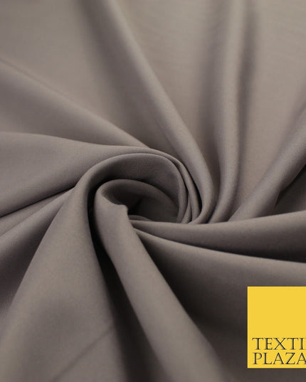16 COLOURS - Plain Soft Smooth Crisp 100% Polyester Dress Fabric Suiting Craft