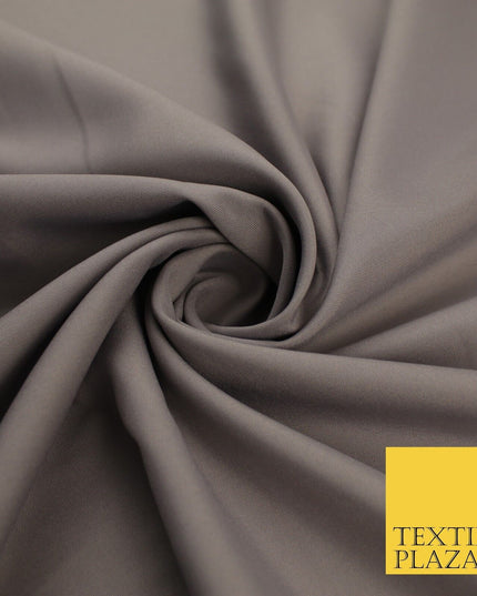 16 COLOURS - Plain Soft Smooth Crisp 100% Polyester Dress Fabric Suiting Craft