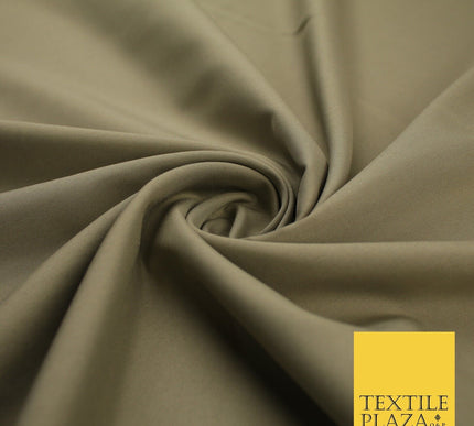 16 COLOURS - Plain Soft Smooth Crisp 100% Polyester Dress Fabric Suiting Craft