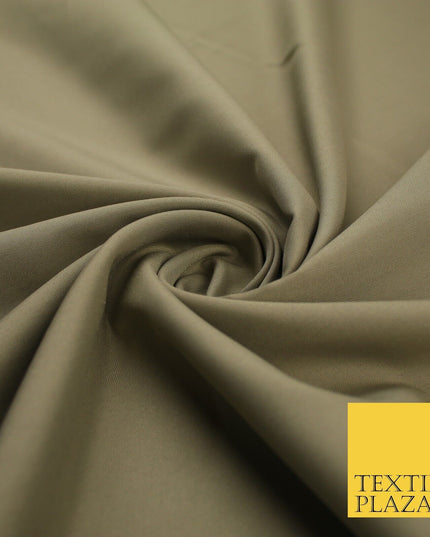 16 COLOURS - Plain Soft Smooth Crisp 100% Polyester Dress Fabric Suiting Craft