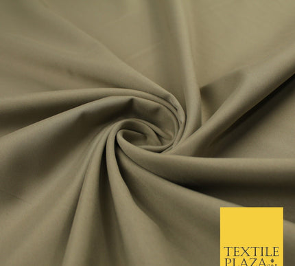 16 COLOURS - Plain Soft Smooth Crisp 100% Polyester Dress Fabric Suiting Craft