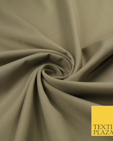 16 COLOURS - Plain Soft Smooth Crisp 100% Polyester Dress Fabric Suiting Craft