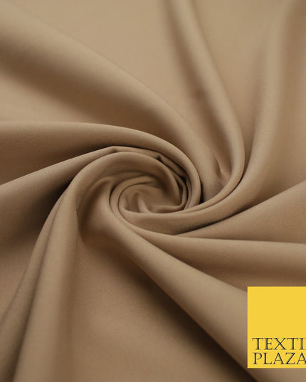 16 COLOURS - Plain Soft Smooth Crisp 100% Polyester Dress Fabric Suiting Craft