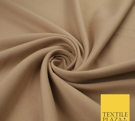 16 COLOURS - Plain Soft Smooth Crisp 100% Polyester Dress Fabric Suiting Craft