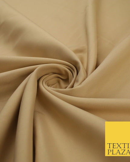 16 COLOURS - Plain Soft Smooth Crisp 100% Polyester Dress Fabric Suiting Craft
