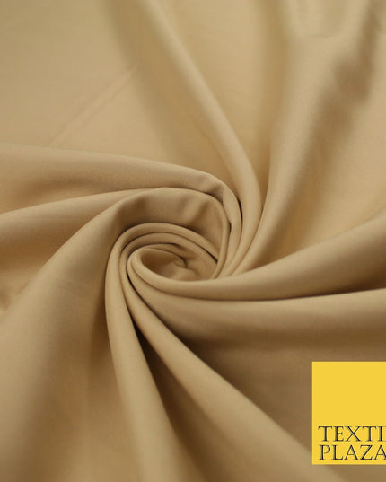 16 COLOURS - Plain Soft Smooth Crisp 100% Polyester Dress Fabric Suiting Craft