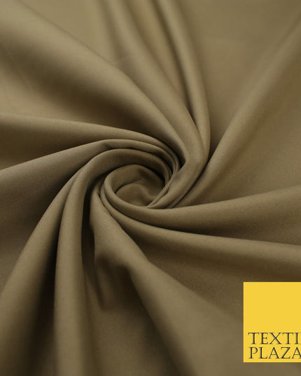 16 COLOURS - Plain Soft Smooth Crisp 100% Polyester Dress Fabric Suiting Craft