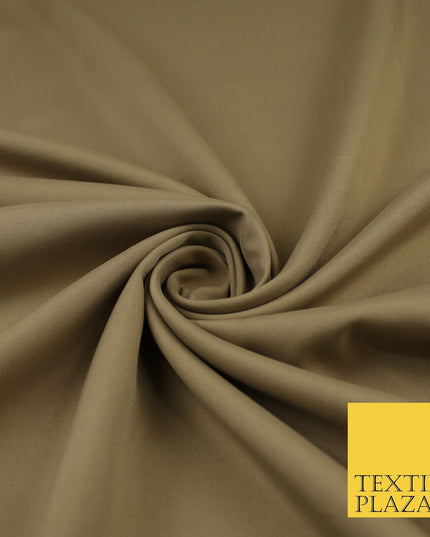 16 COLOURS - Plain Soft Smooth Crisp 100% Polyester Dress Fabric Suiting Craft