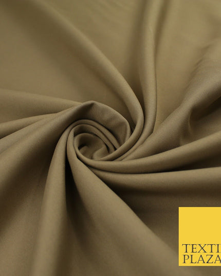 16 COLOURS - Plain Soft Smooth Crisp 100% Polyester Dress Fabric Suiting Craft