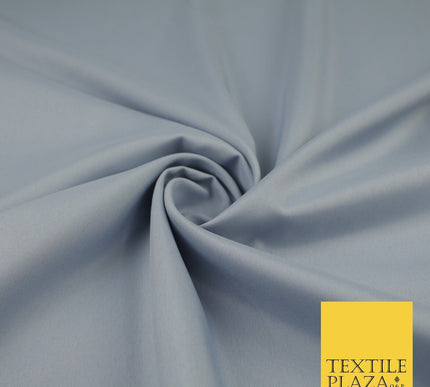 16 COLOURS - Plain Soft Smooth Crisp 100% Polyester Dress Fabric Suiting Craft