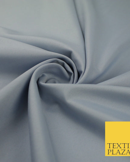 16 COLOURS - Plain Soft Smooth Crisp 100% Polyester Dress Fabric Suiting Craft