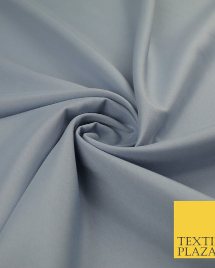 16 COLOURS - Plain Soft Smooth Crisp 100% Polyester Dress Fabric Suiting Craft