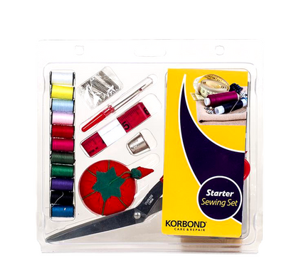 KORBOND JUMBO SEWING KIT - Beginner Pack  Scissors Essential Hobby Craft 160946