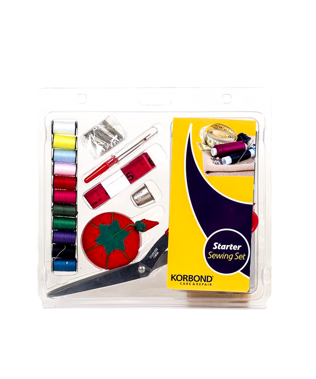 KORBOND JUMBO SEWING KIT - Beginner Pack  Scissors Essential Hobby Craft 160946