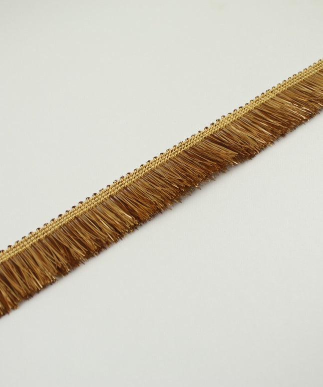 Antique Gold Metal Effect Fringe Tassel Trimming Gota Border Ribbon Lace X699