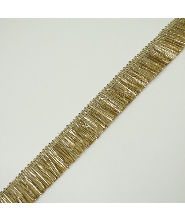 Classic Gold Metal Effect Fringe Tassel Trimming Gota Border Ribbon Lace X700