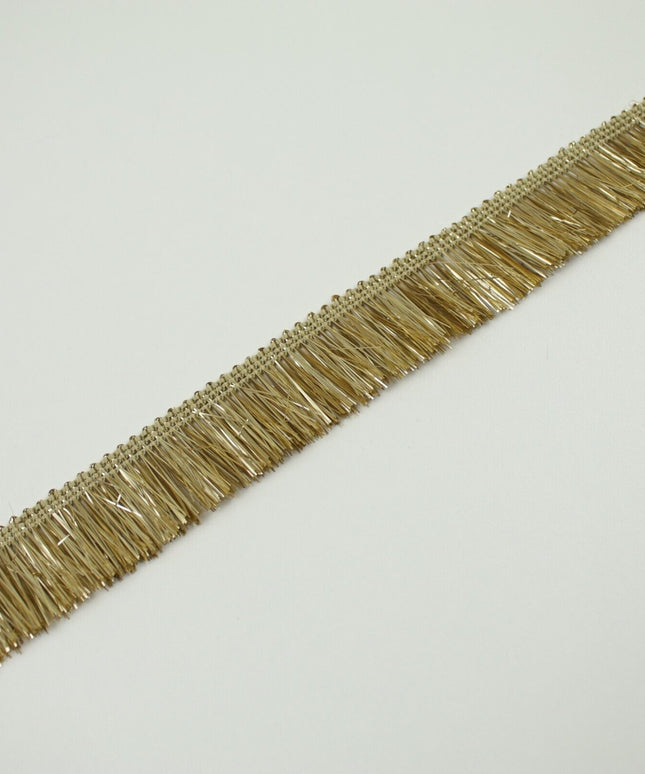 Classic Gold Metal Effect Fringe Tassel Trimming Gota Border Ribbon Lace X700