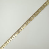 Gold Glitter Double Matte Sequin Ribbon Trimming Border Gota Sewing Trim X702