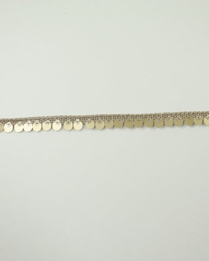 Gold Glitter Double Matte Sequin Ribbon Trimming Border Gota Sewing Trim X702