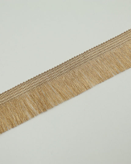 Classic Gold Soft Thread Metallic Fringe Tassel Ribbon Trim Border X703