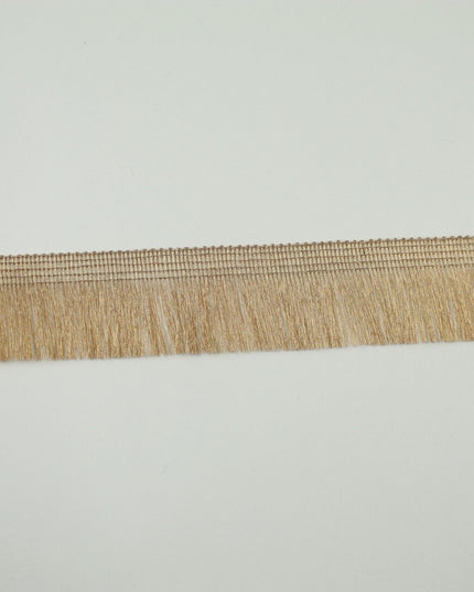 Classic Gold Soft Thread Metallic Fringe Tassel Ribbon Trim Border X703