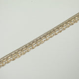 Classic Gold Rose Gold Box Style Woven Metallic Trim Border Lace 18mm Wide X712