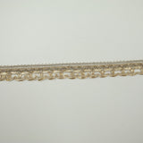 Classic Gold Rose Gold Box Style Woven Metallic Trim Border Lace 18mm Wide X712
