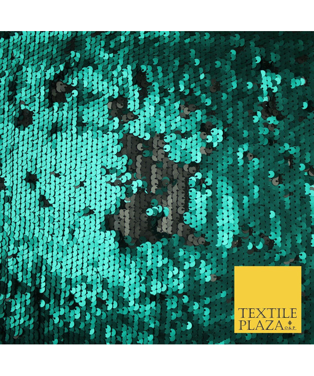3 COLOURS Reversible Soft MATT MERMAID SEQUIN Fabric 2 Colour Way Changing Lycra