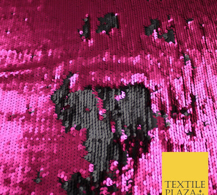 3 COLOURS Reversible Soft MATT MERMAID SEQUIN Fabric 2 Colour Way Changing Lycra