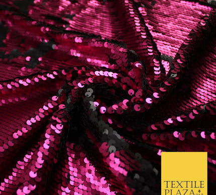 3 COLOURS Reversible Soft MATT MERMAID SEQUIN Fabric 2 Colour Way Changing Lycra