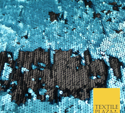 3 COLOURS Reversible Soft MATT MERMAID SEQUIN Fabric 2 Colour Way Changing Lycra