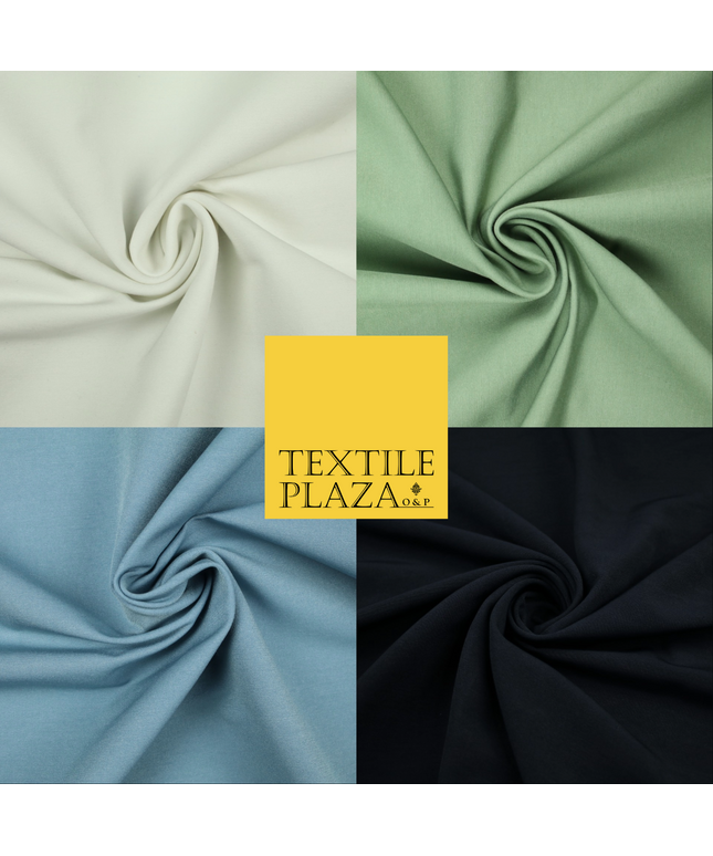 Luxury Plain Stretch Bengaline Fabric 58" Dress Suiting Trouser PER METRE