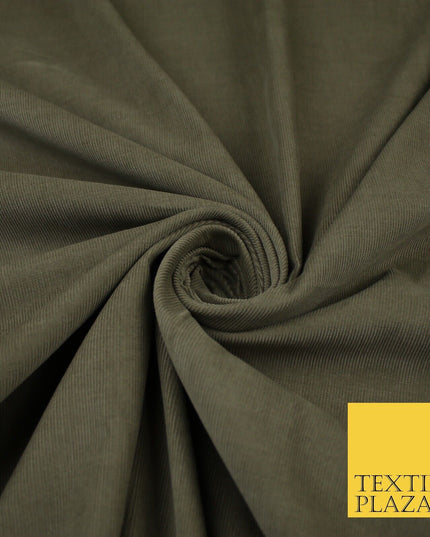 8 COLOURS - 17-22 Wale Mix Needlecord Corduroy Fabric Dress Upholstery Material