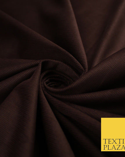8 COLOURS - 17-22 Wale Mix Needlecord Corduroy Fabric Dress Upholstery Material