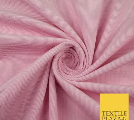 8 COLOURS - 17-22 Wale Mix Needlecord Corduroy Fabric Dress Upholstery Material