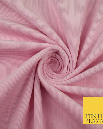 8 COLOURS - 17-22 Wale Mix Needlecord Corduroy Fabric Dress Upholstery Material