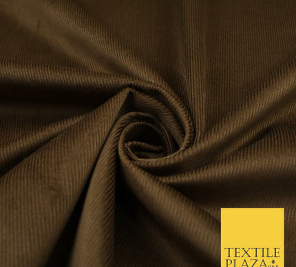 14 COLOURS - 7-14 Wale Mix Needlecord Corduroy Fabric Dress Upholstery Material