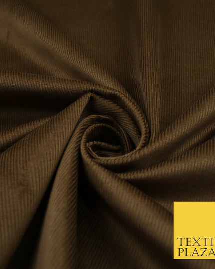14 COLOURS - 7-14 Wale Mix Needlecord Corduroy Fabric Dress Upholstery Material