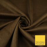 14 COLOURS - 7-14 Wale Mix Needlecord Corduroy Fabric Dress Upholstery Material