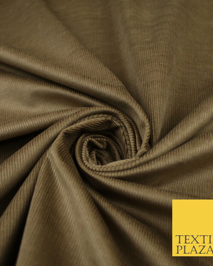 8 COLOURS - 17-22 Wale Mix Needlecord Corduroy Fabric Dress Upholstery Material