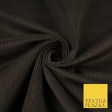 14 COLOURS - 7-14 Wale Mix Needlecord Corduroy Fabric Dress Upholstery Material